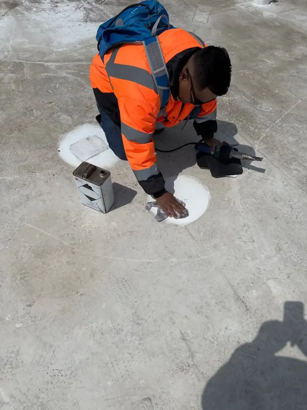 Commercial roof inspection documented in Shelbyville